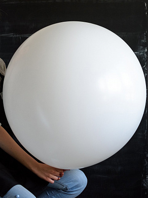 Воздушный шар 27" белый