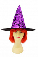 Свята |Halloween|Шляпи на Хелловін|Ковпак Кажан (фіолетовий)