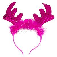 Рога Оленя светящиеся (малиновые)