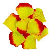 Лепестки роз мини 100 (желто-гарячие) Лепестки роз мини 100 (желто-гарячие)