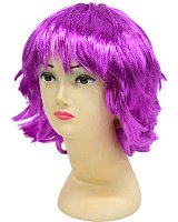 Перука каре каскад (малинова)