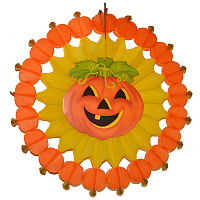 Праздники|Декорации на Хэллоуин|Подвесной декор|Фант подвесной Веселая Тыква 67 см