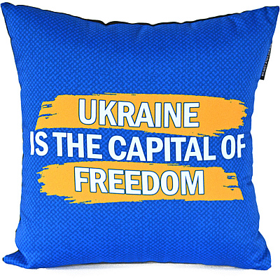 Подушка Україна столиця свободи 25х25 см