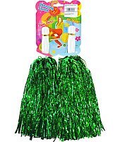 Помпони для черлідингу зелені 37 см