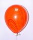 Воздушный шар Агат красно-оранжевый 12"