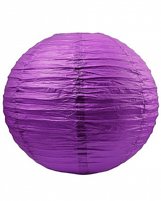 Фонарик бумажный (фиолетовый) 30см