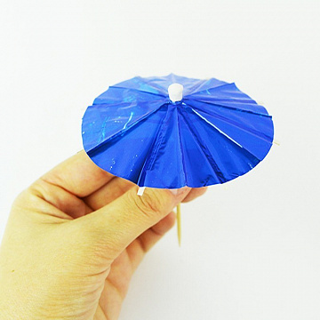 Зонтик для канапе блестящий 12 - фото 1 | 4Party