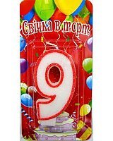 Свеча-цифра 9 "Birthday party" Свеча-цифра 9 "Birthday party"