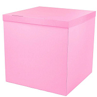 Праздники|8 марта|Воздушные шары на 8 марта|Коробка-сюрприз для шаров (розовая) 70х70х70 