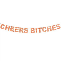 Гирлянда девичник Cheers bitches блестки