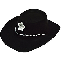 Товары для праздника|Карнавальные шляпы|Ковбойские шляпы|Шляпа Шерифа (пластик)