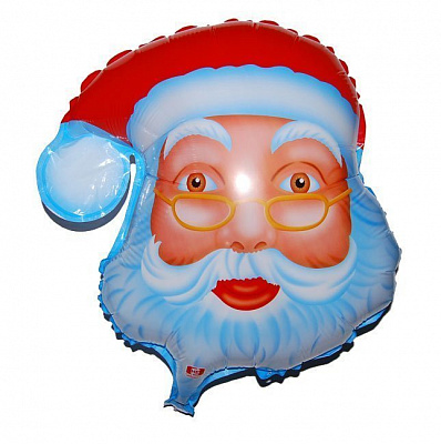Шар фольгированный Санта (голова)