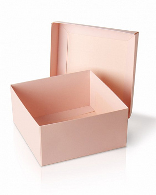 Коробка складная 20х20х10 см (розовая)