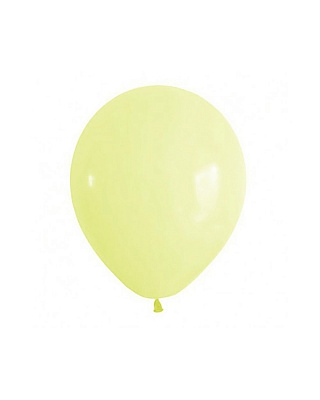 Воздушный шар макарун желтый 5"