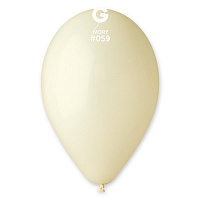 Воздушные шарики|Шары латексные|Пастель (матовые)|Воздушный шар пастель айвори 12"