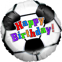 Воздушные шарики|Шарики на день рождения|Мальчику|Шар фольга 18" HB Футбольный мяч