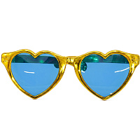 Очки гигант Сердце (золото)