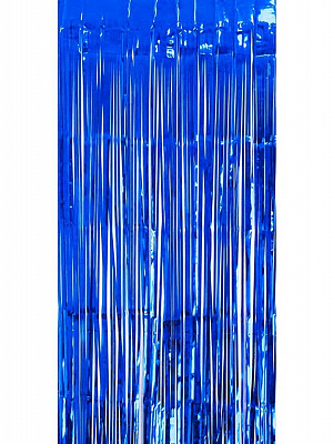 Штора из фольги (синяя) 2х1 м