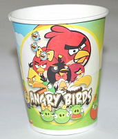 День Рождения|Тема Angry Birds|Стаканы праздничные Angry Birds 6 шт