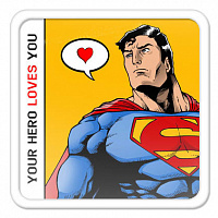 Магнит акриловый Влюбленный Супермен