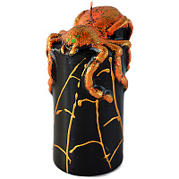 Свята |Сервировка стола на Halloween|Свічки|Свічка декоративна Павук Хеловін 10 см (помаранчев