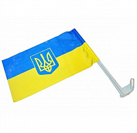 Праздники|День защитника Украины|Сувениры на День защитника|Флажок на авто Украина 30х20
