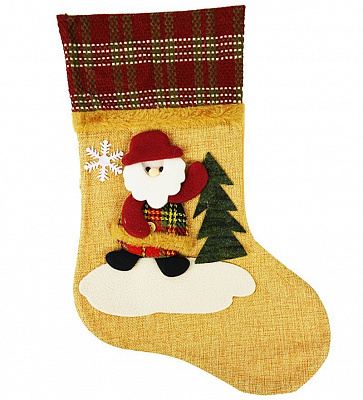 Шкарпетка новорічна (бежева)