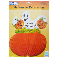 Тематичні вечірки|Детский Halloween|Декорації|Гарбуз з привидом 3D