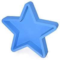 Товары для праздника|Украшение помещений|Пенобоксы|Декор Звезда голубая (пенобокс)