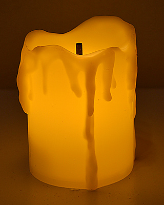 Свічка на батарейці (молочна) 5,5 см з гнотом