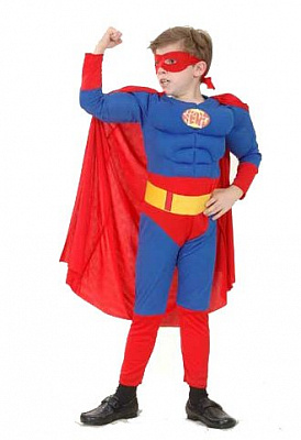 Костюм Супермен (детский, 130-140)
