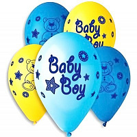 Тематические вечеринки|Baby Shower|Для мальчиков|Воздушный шар Baby Boy 12"