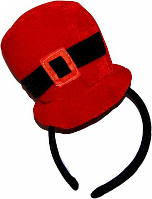 Шляпа Святого Патрика на обруче (Красная)