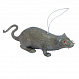 Крыса резиновая серая 10