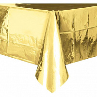 Свята |Сервировка новогоднего стола|Скатертини|Скатертина фольгована золота 137х182 см 