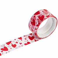 Скотч декор сердца 48мм