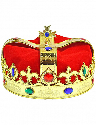 Шапка корона Царь (красная)