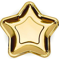 Тарелки Звезда (золотая) 23см