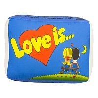 Подушка Love is (синя)