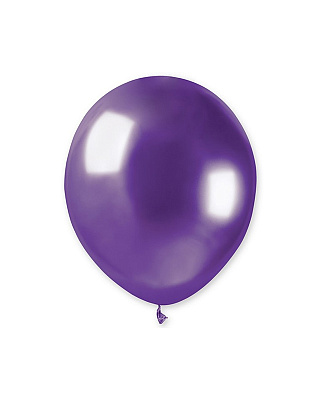 Воздушный шар хром фиолетовый 5"