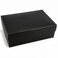 Товары для праздника|Подарки и приколы|Сувениры и приколы|Коробка складная 23х14х9 см (черная)