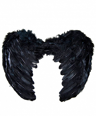 Крила чорні ангела 50х40 см 