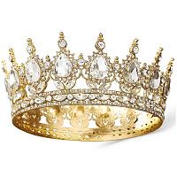 Корона золота з білим камінням