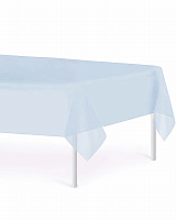 Скатерть полиэтилен (нежно-голубая) 137х183