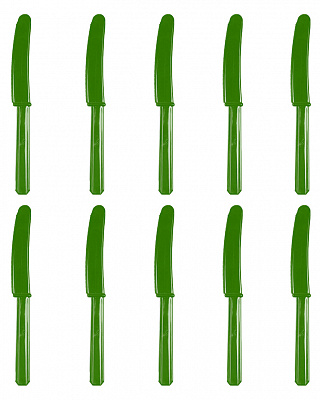 Набор ножей (зеленые)