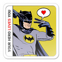Магнит акриловый Влюбленный Бэтмен