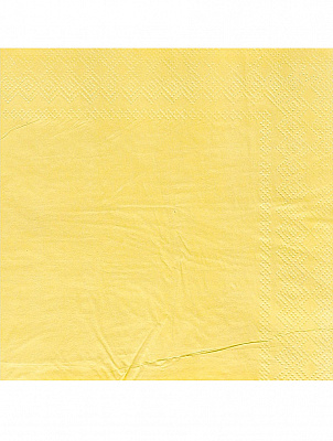 Салфетки пастель (желтые) 12шт
