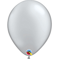 Воздушные шарики|Шары латексные|Металлик (блеск)|Воздушный шар люкс серебро 12"