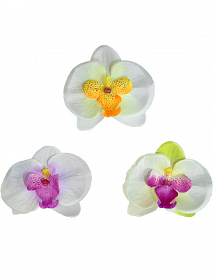 Квітка у волосся Орхідея (біла)