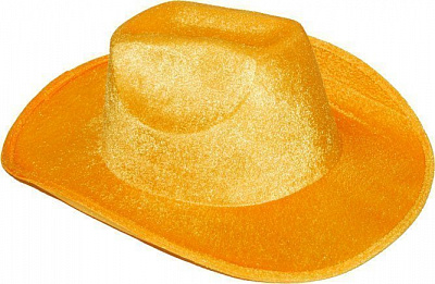 Шляпа Ковбоя велюр (желтая)